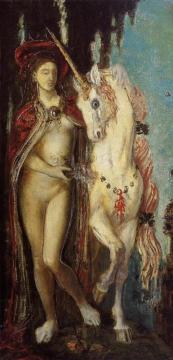 The Unicorn Artwork by Gustave Moreau