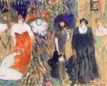 Seven Actresses Artwork by Kees Van Dongen