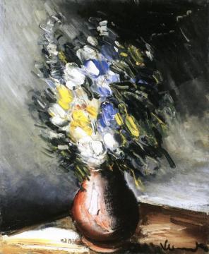 Flowers In A Vase Artwork by Maurice De Vlaminck