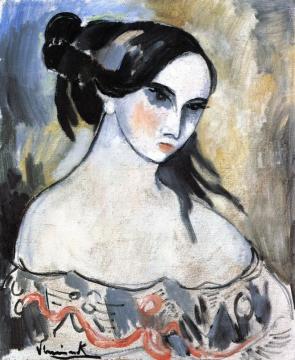 Portrait Of A Woman Artwork by Maurice De Vlaminck