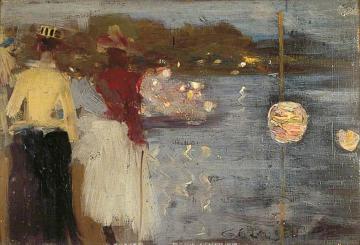 Souvenir of Marlow Regatta Artwork by Sir George Clausen