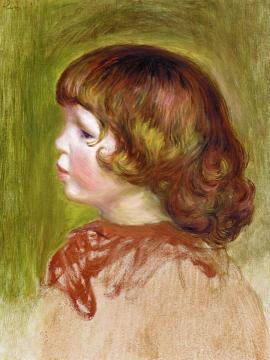 Pierre Renoir in Profile Artwork by Pierre Auguste Renoir