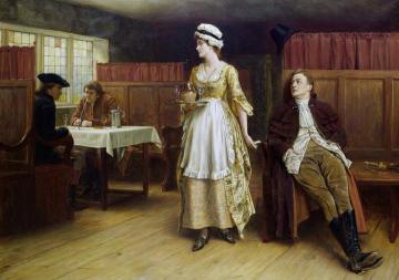 Forewarned is forearmed Artwork by George Goodwin Kilburne