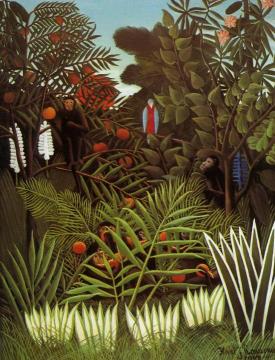 Exotic Landscape Artwork by Henri Rousseau
