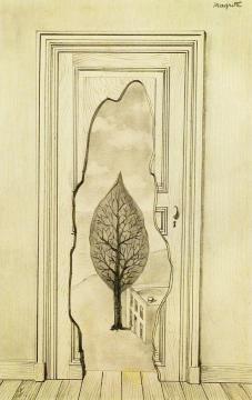 La Perspective Amoureuse Artwork by Rene Magritte