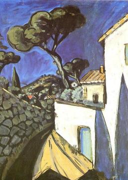 Village sur la côte Artwork by Auguste Chabaud