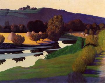 Evening On The Loire Artwork by Felix Vallotton