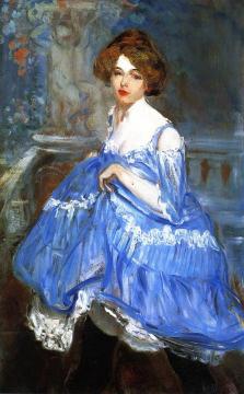Dancer In Blue Artwork by William James Glackens
