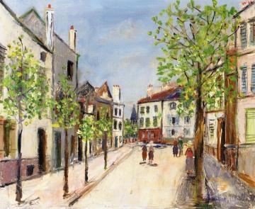Rue de Pontoise Artwork by Maurice Utrillo