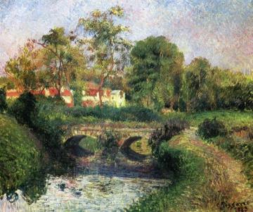 Little Bridge on the Voisne, Osny Artwork by Camille Pissarro