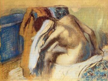 Woman Drying Her Hair Artwork by Edgar Degas