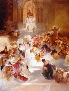 Christ Driving the Traders from the Temple Artwork by Joseph Mallord William Turner