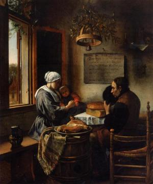 The Prayer before the Meal Artwork by Jan Steen