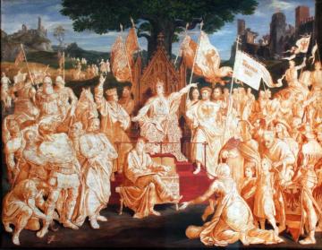 The Establishment Of The Public Peace By Emperor Rudolf Of Habsburg Artwork by Julius Schnorr von Carolsfeld