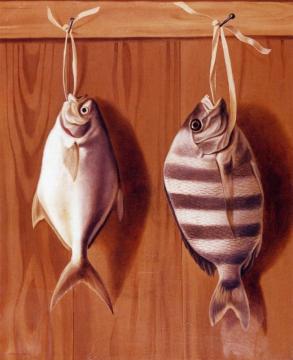 Dollar Fish And Sheephead Artwork by William Aiken Walker