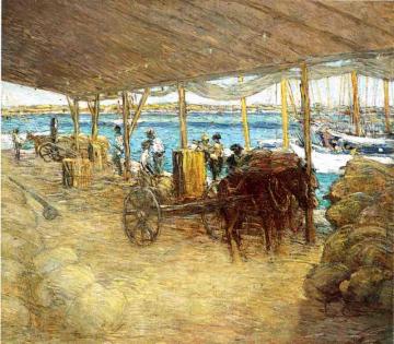 The Wharves, Nassau Artwork by Julian Alden Weir