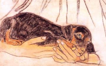 Study Of A Dog Artwork by Stanislaw Wyspianski
