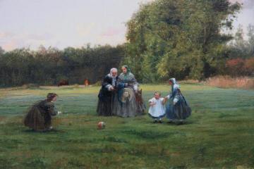 Jeux Champêtres Artwork by Adolphe Theodore Jules Potemont