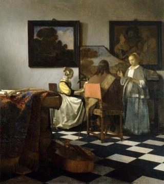 The Concert Artwork by Johannes Vermeer