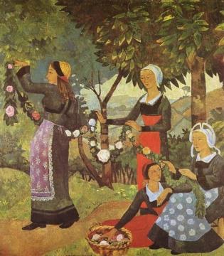 La Guirlande de roses Artwork by Paul Serusier