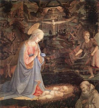 Adoration Of The Child With Saints Artwork by Fra Filippo Lippi