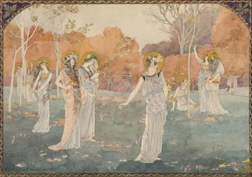 The Garden Of Maidens Artwork by Elisabeth Sonrel