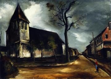 Near Mantes Artwork by Maurice De Vlaminck