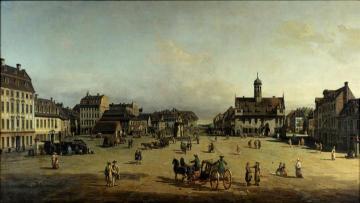 The Neustadter Market in Dresden Artwork by Bernardo Bellotto