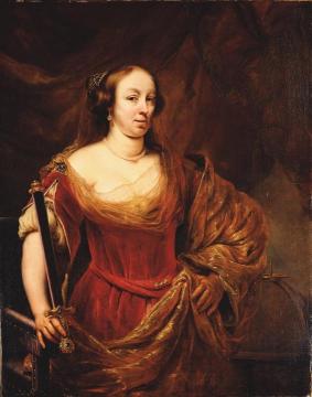 Portrait Of Louise Marie Gonzaga De Nevers, Queen Of Poland Artwork by Ferdinand Bol