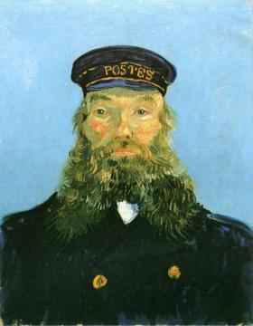 Portrait Of The Postman Joseph Roulin Artwork by Vincent Van Gogh