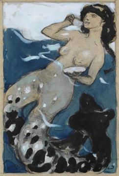 The Mermaid Artwork by Leo Putz