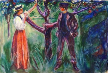 Adam and Eve Artwork by Edvard Munch