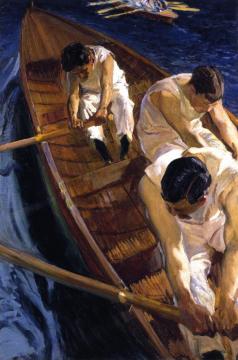 In the Rowboat Artwork by Joaquin Sorolla y Bastida
