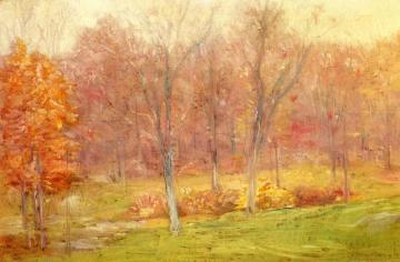 Autumn Rain Artwork by Julian Alden Weir
