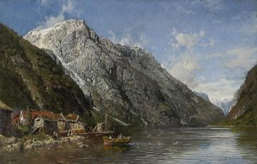 Valley In Nærøfjorden Artwork by Anders Monsen Askevold