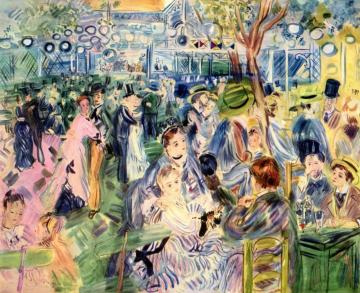 The Moulin De La Galette (after Renoir) Artwork by Raoul Dufy