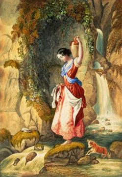 The Waterfall Artwork by Daniel Maclise
