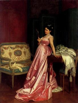 The Admiring Glance Artwork by Auguste Toulmouche