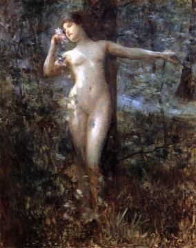 Nude In The Forest Artwork by Julius LeBlanc Stewart