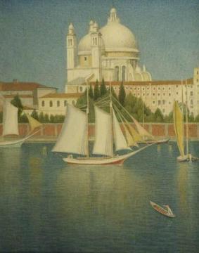 The Salute From The Giudecca, Venice Artwork by Joseph Edward Southall