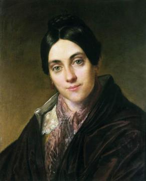 Portrait Of L.k. Makovskaya Artwork by Vasily Tropinin