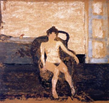 Nude Seated In An Armchair Artwork by Edouard Vuillard