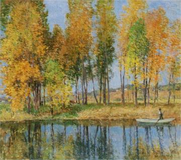 Autumn Festival Artwork by Willard Leroy Metcalf
