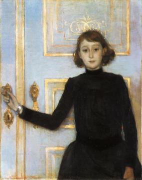 Portrait Of Marguerite Van Mons Artwork by Theo van Rysselberghe