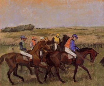 The Racecourse Artwork by Edgar Degas
