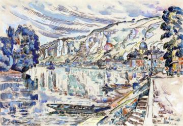 Les Andelys Artwork by Paul Signac