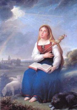Saint Genevieve Artwork by Elisabeth Vigee Le Brun