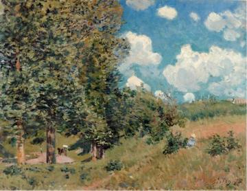 Road from Versailles to Saint-Germain Artwork by Alfred Sisley