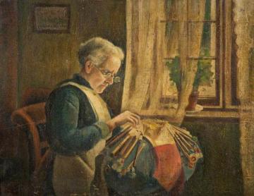 The Lacemaker Artwork by Charles Spencelayh