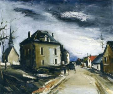 Village Street Artwork by Maurice De Vlaminck